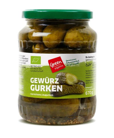 Produktfoto zu GREEN Gewürzgurken 670g