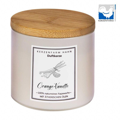 Produktfoto zu Oran-Vanille Duftkerze im Glas