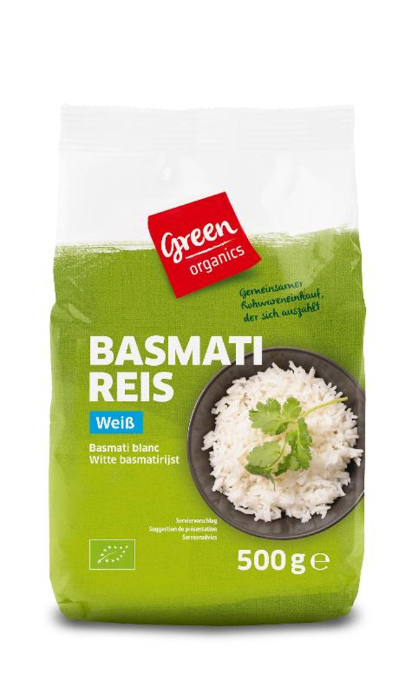 Produktfoto zu GREEN Basmati Reis, weiß 500g