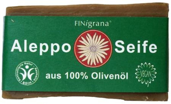 Produktfoto zu Aleppo Seife 100% Olive  200g