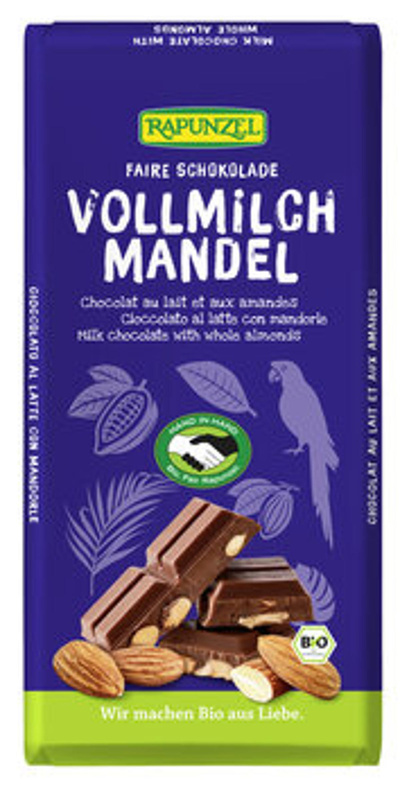 Produktfoto zu Vollmilch Mandel 200g