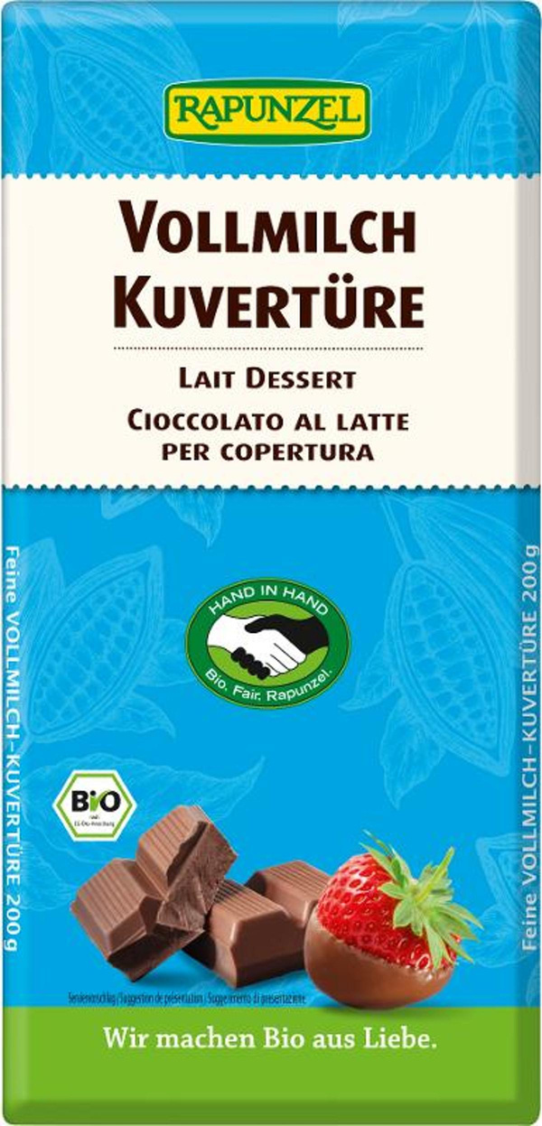 Produktfoto zu Kuvertüre (Vollmilch), 200g