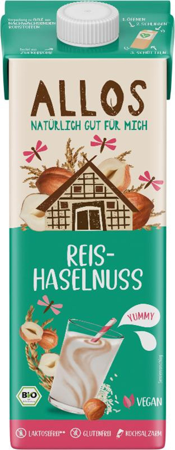 Produktfoto zu ALLOS REIS HASELNUSS Drink 1L