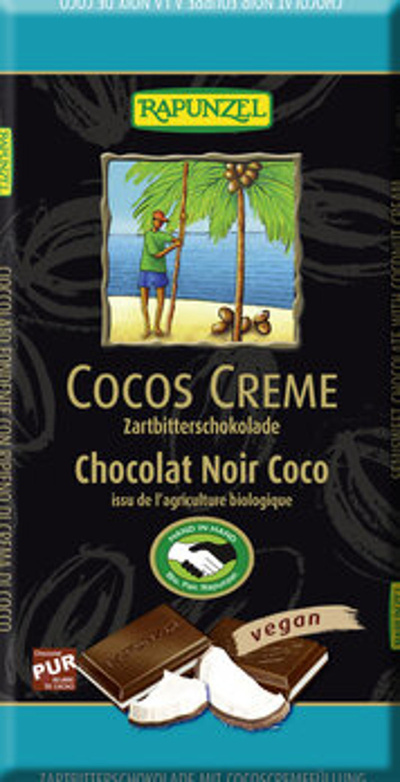Produktfoto zu Cocos- Creme Schokolade 100g