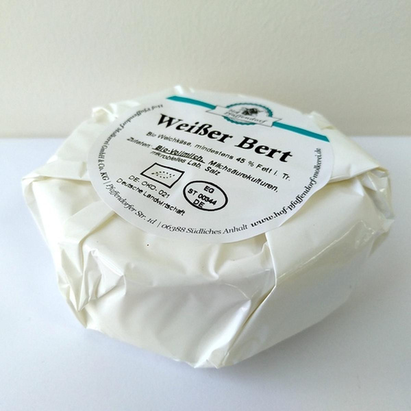Produktfoto zu PF Weichkäse "Weißer Bert"