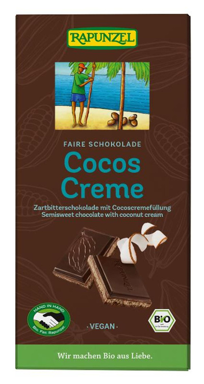 Produktfoto zu Cocos- Creme Schokolade 100g