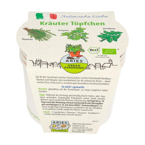 Produktfoto zu Kräutertöpfe "Ital.Küche"