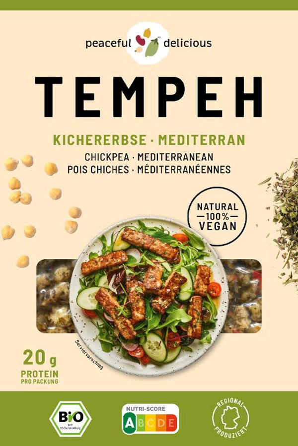 Produktfoto zu Tempeh"Kichererbse Mediterran"