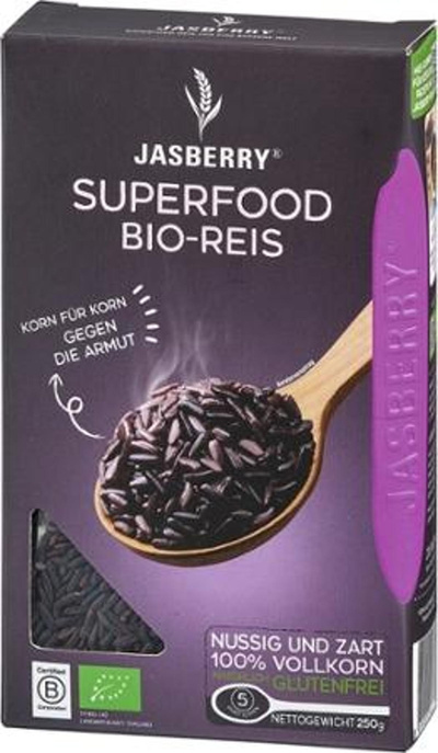 Produktfoto zu Jasberry Reis Vollkorn 250g
