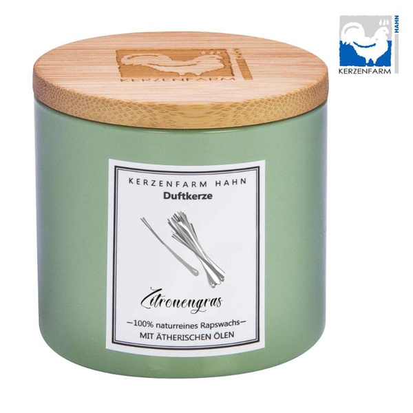 Produktfoto zu Zitronengras Duftkerze im Glas
