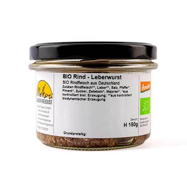 Produktfoto zu Rind- Leberwurst 150g