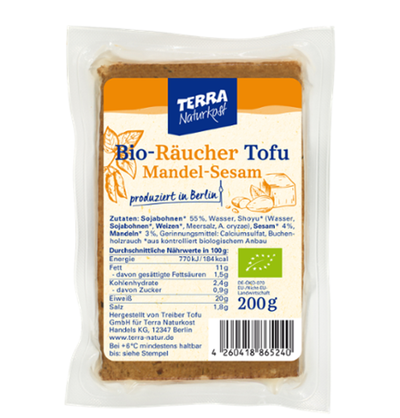 Produktfoto zu Mandel Sesam Räucher Tofu200g