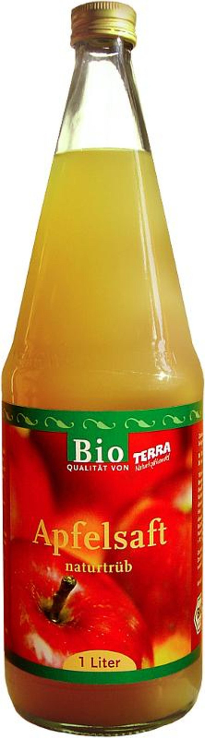 Produktfoto zu Apfelsaft, naturtrüb, 1l