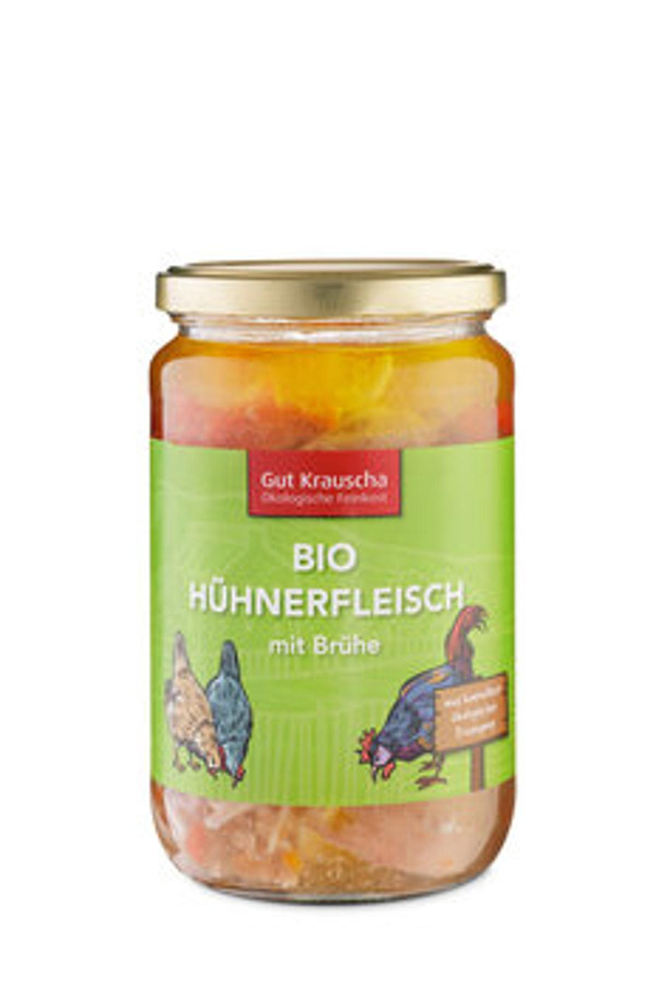 Produktfoto zu 630g Hühnerfleisch mit Brühe