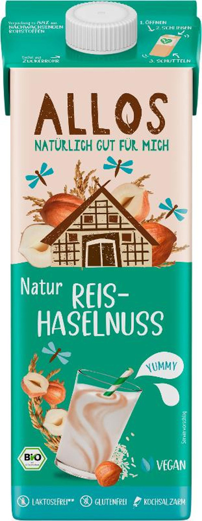 Produktfoto zu ALLOS REIS HASELNUSS Drink 1L