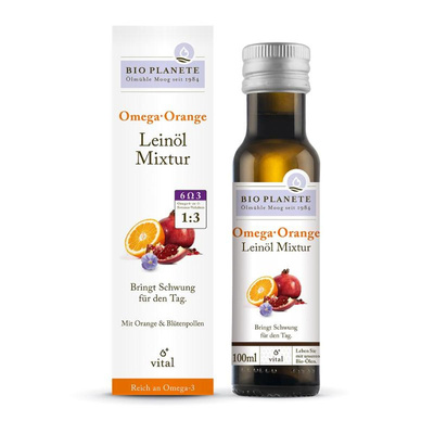 Produktfoto zu OmegaOrangeLeinöl Mixtur 100ml