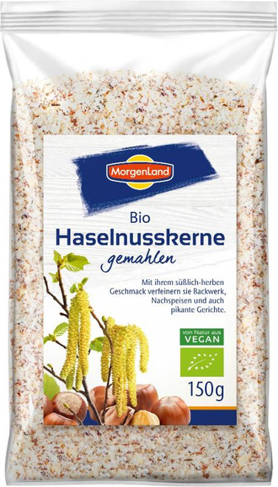 Produktfoto zu Haselnusskerne, gemahlen 150g