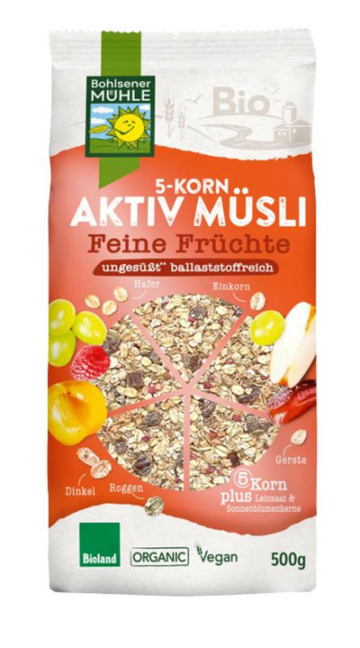 Produktfoto zu 5 Korn Aktiv Müsli "FRÜCHTE"