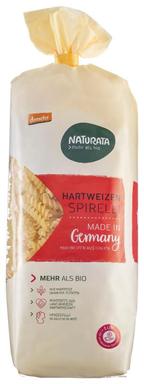Produktfoto zu Hartweizen Spirelli, 500g