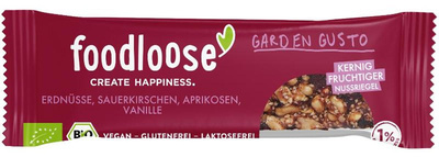 Produktfoto zu Bio-Erdnussriegel mit Trockenfrüchten, Paranüssen und Sesamsamen