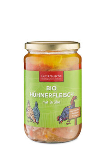 Produktfoto zu 630g Hühnerfleisch mit Brühe