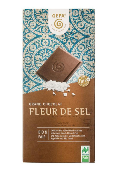 Produktfoto zu Fleur de Sel Vollmichschoko.