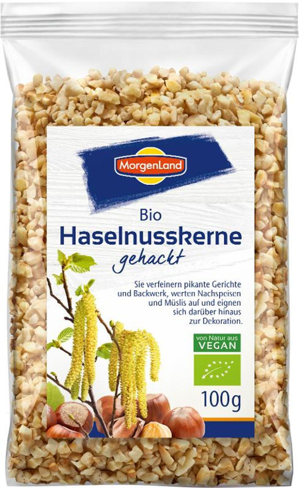 Produktfoto zu Haselnusskerne gehackt,100g