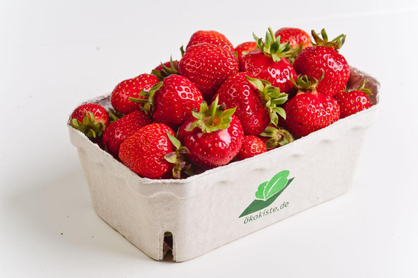 Produktfoto zu Erdbeeren, 250g Schale