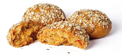 Produktfoto zu ML Dinkel-Möhrenbrötchen