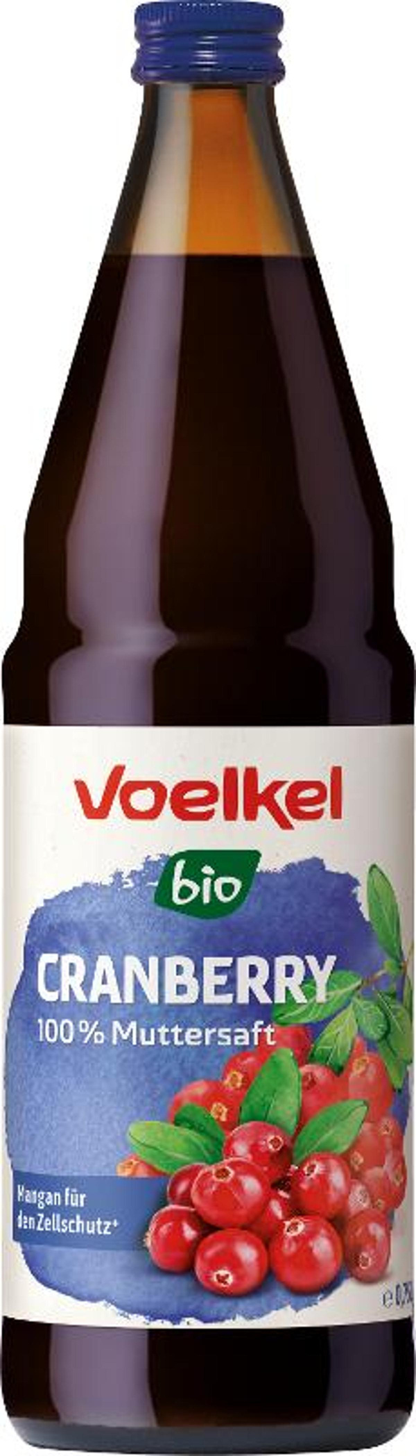 Produktfoto zu 0,75L Cranberry pur