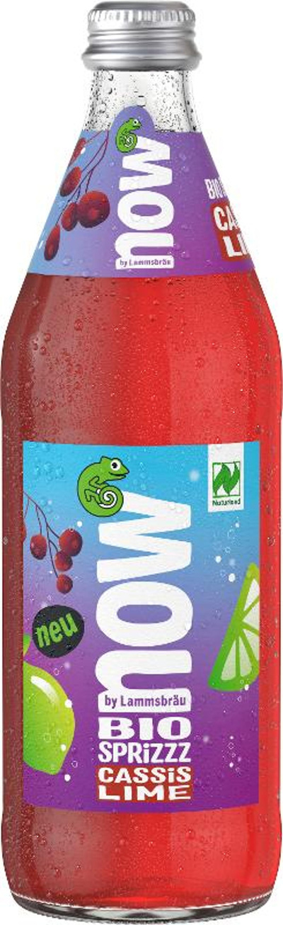 Produktfoto zu now Cassis Lime light 0,5Ltr