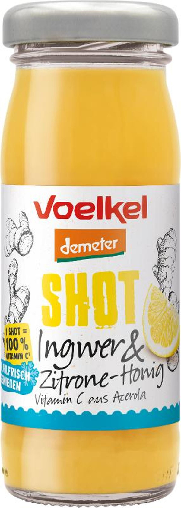 Produktfoto zu Shot "Ingwer Zitrone Honig"