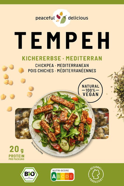 Produktfoto zu Tempeh"Kichererbse Mediterran"