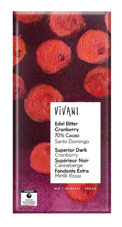 Produktfoto zu Edel Bitter Cranberry 70% 100g