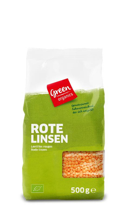 Produktfoto zu GREEN Linsen, rot 500g