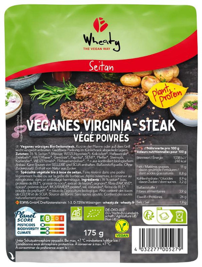Produktfoto zu Virginiasteak, vegan 175g