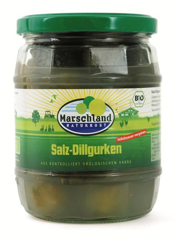 Produktfoto zu Salzgurken (milchsauer) 580ml