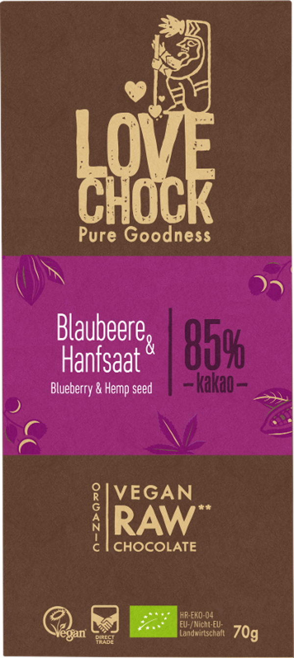 Produktfoto zu Blaubeere & Hanfsaat 70g