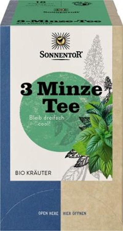 Produktfoto zu Tee "3-Minze" 18x1,2g