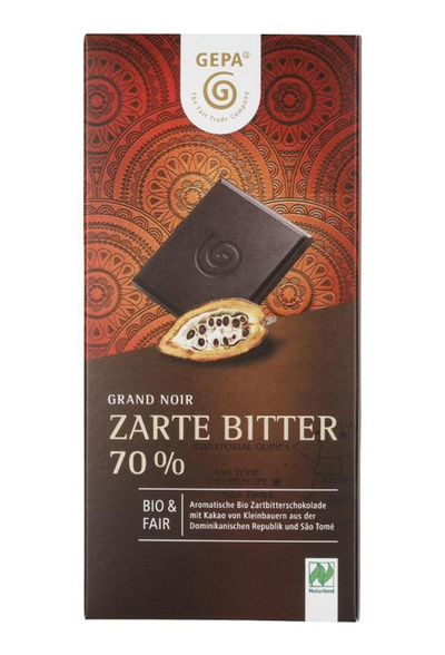 Produktfoto zu Grand Noir Bio Zartbitter 70%