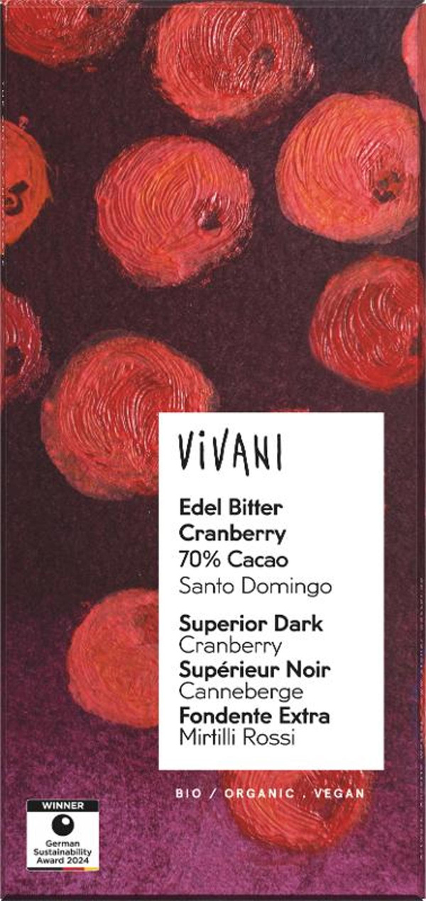 Produktfoto zu Edel Bitter Cranberry 80g