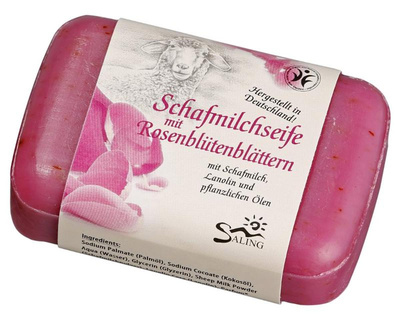 Produktfoto zu Schafmilchseife "Rosenblüte"