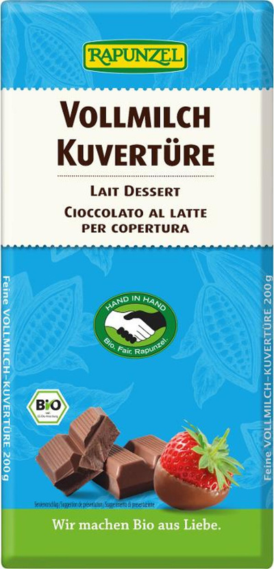 Produktfoto zu Kuvertüre (Vollmilch), 200g