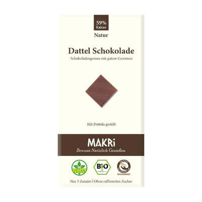 Produktfoto zu Dattel Schokolade Natur 59%