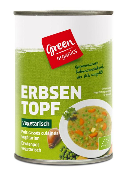 Produktfoto zu GREEN Erbseneintopf 400g