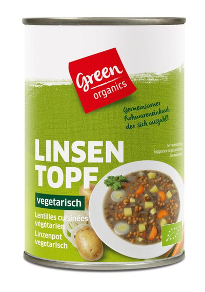 Produktfoto zu GREEN Linseneintopf 400g