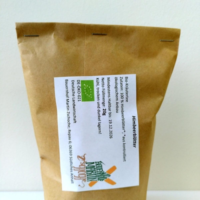 Produktfoto zu 20g Himbeerblätter