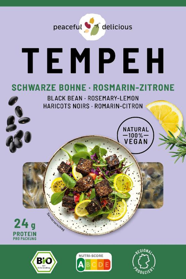 Produktfoto zu Tempeh Bohne"Rosmar. Zitrone"