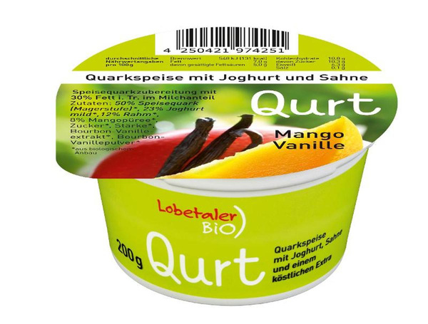 Produktfoto zu Qurt "Mango-Vanille" 200g