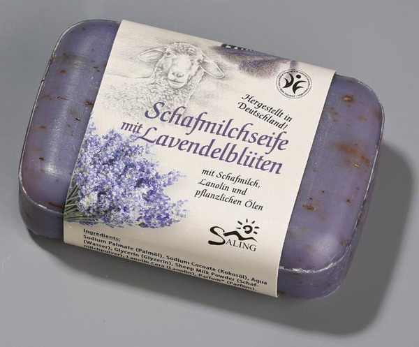 Produktfoto zu Schafmilchseife "Lavendel"